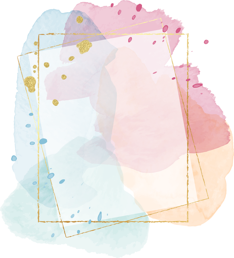 Watercolor frame background